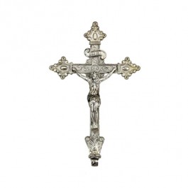 CRUXIFIX- Silver Ornate Jesus