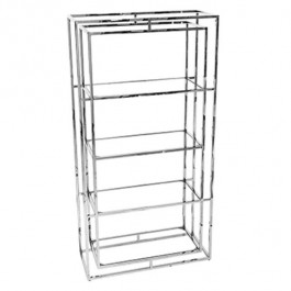 Chrome (4) Shelf Bookcase