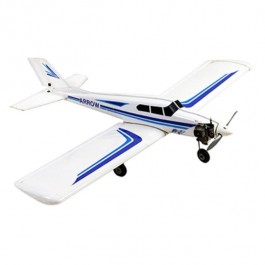 Lrg White W/Blu Arrow Airplane