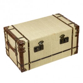 Sm Trunk Linen W/Leather