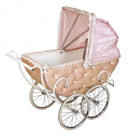 Pink/Wht Baby Carriage