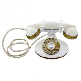 Wht Vintage Phone Rotary