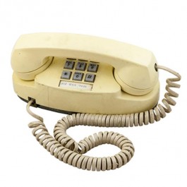 70's Beige Push Button Phone