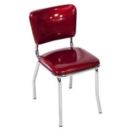 Red/Chrome Diner Chair