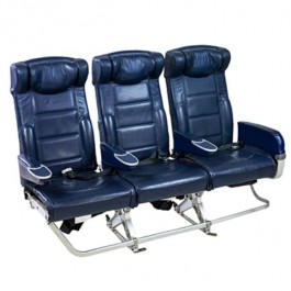 AIRPLANE Seats-Row of 3 Blue/Coach