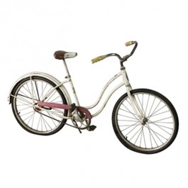 Girls Distressed White Bike