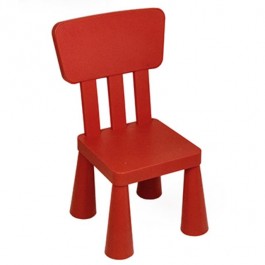 CHAIR-Kids Plastic Red Chair