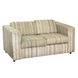 LOVESEAT-Square Arm/ Textured Stripe