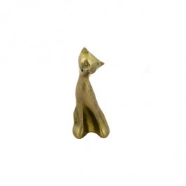 FIGURINE- Brass Kitten