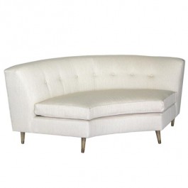 CORNER LOVESEAT-Curved Tight Back W/Single Center Tuft