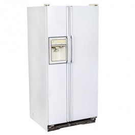 REFRIGERATOR-Vintage White 2 Door W/Water on Door & Ice Maker