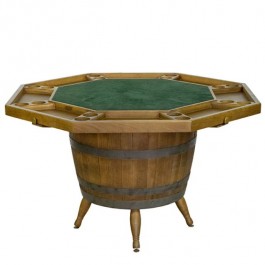 TABLE-Vintage Barrel Based Game Table