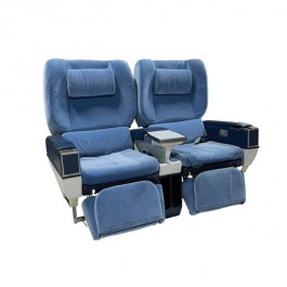 AIRPLANE SEATS-Pair of Blue First Class Seats