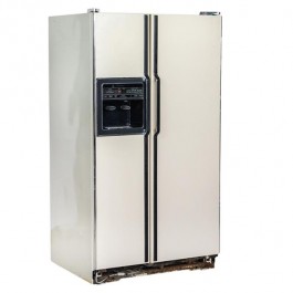 2 DOOR REFRIGERATOR-Beige W/ICE & Water on the Door