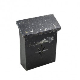 MAIL BOX-Vintage Distressed Black W/North Star