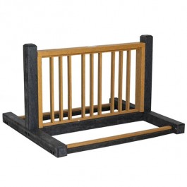 TWO SIDED BIKE RACK-Black & Brown