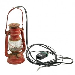 LANTERN-Vintage Red "WINGED WHEEL No 400"