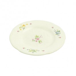 PLATE-Salad-Pfaltzgraff-Meadow Lane Floral Pink/Blue/Yllw