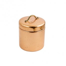 CONTAINER-w/Lid-Copper Plated-Small