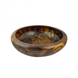 SERVING BOWL-Salad-Carved Wooden