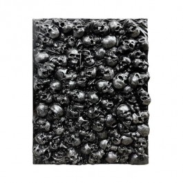 SMALL SKULL PANEL-Black Mold Plastic