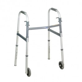 WALKER WITH FRONT WHEELS-Adjustable Height