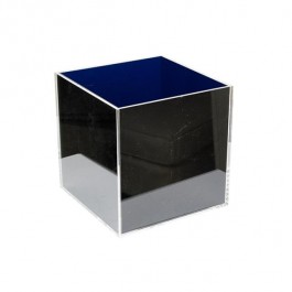 NAVY BLUE LUCITE CUBE-Large (5)Sided