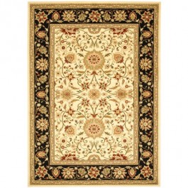 RUG (9 x12)-Persian/European Style- Ivory Center W/Black Border