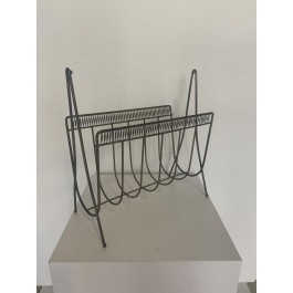 MAGAZINE RACK-Gold Metal U Shaped