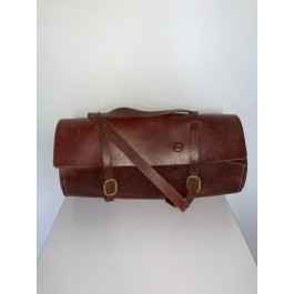 BICYCLE BAG-Brown Rounded Leather