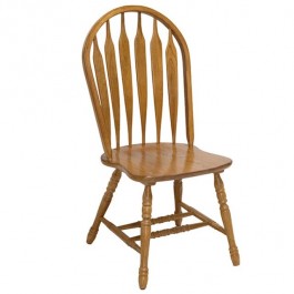 DINING CHAIR-Light Oak Slat Back Windor Inspired