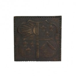 COAT OF ARMS-Carved Wooden Plaque