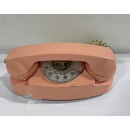 VINTAGE PHONE-Salmon Colored Rotary House Phone