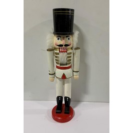 HOLIDAY NUTCRACKER-Black Top Hat, White Outfit, & Gold Epaulettes