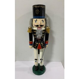 HOLIDAY NUTCRACKER-Black Star Top Hat, Black Coat & White Pants