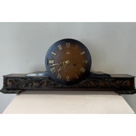 MANTEL CLOCK-Vintage Emes Ornately Carved W/Roman Numerals