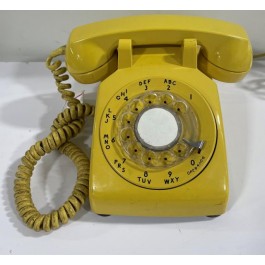 VINTAGE PHONE-Yellow Rotary