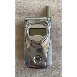 CELL PHONE-"Motorola" Silver 2-tone Flip Phone