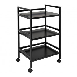 CART-3 Tier Black Metal Rollling Cart