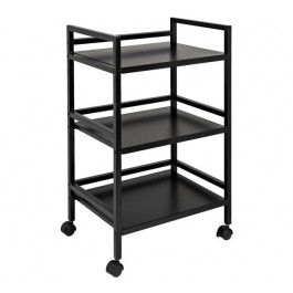 CART-3 Tier Black Metal Rollling Cart