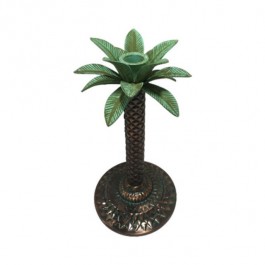 CANDLESTICK-Metal Palm Tree (10"H)