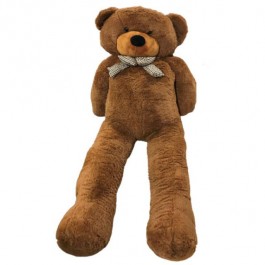 GIANT PLUSH TEDDY BEAR-(72")Toasted Coconut With Black Nose