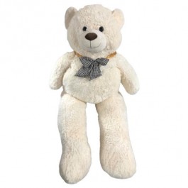 LARGE PLUSH TEDDY BEAR-(52")Vanilla W/Brown Nose