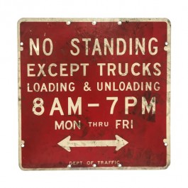 SIGN-No Standing Except Trucks