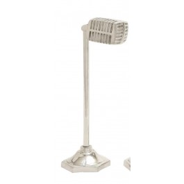 MICROPHONE-Retro Aluminum Square Head W/Stand