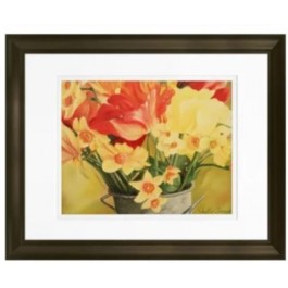 FRAMED PRINT-Daffodils In A Bucket