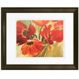 FRAMED PRINT-Floral/Poppies