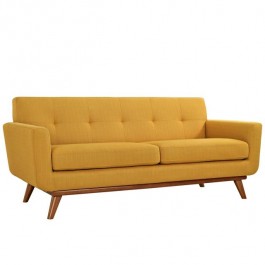 SOFA-MCM Buttercup W/Maple Base