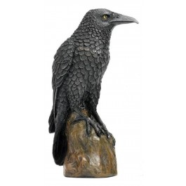 SCULPTURE-Raven #1 On Perch