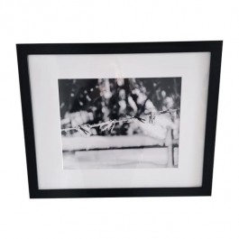 FRAMED PHOTOGRAPHY-Frozen Clothes Line/Black & White